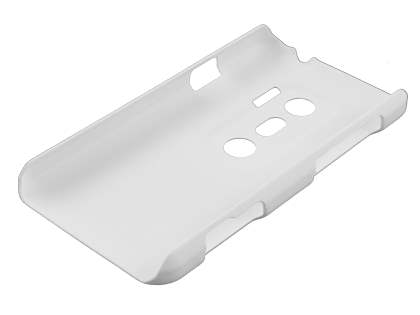 HTC EVO 3D UltraTough Rubberised Slim Case - White