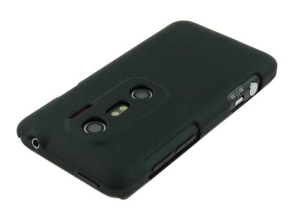HTC EVO 3D UltraTough Rubberised Slim Case - Black