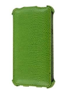 Samsung I9100 Galaxy S2 Slim Synthetic Leather Flip Case - Lime Green