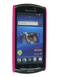 Slim Mesh Case for Sony Ericsson Xperia neo - Hot Pink