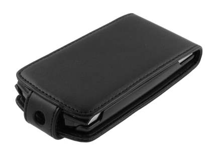 Synthetic Leather Flip Case for Sony Ericsson Xperia neo - Black