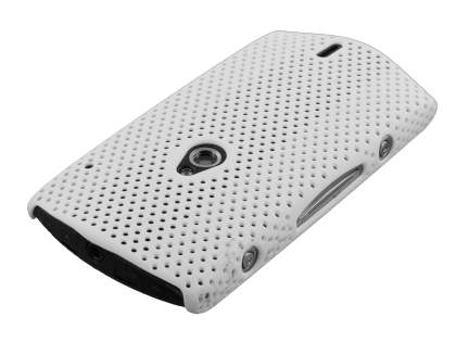 Slim Mesh Case for Sony Ericsson Xperia neo - White