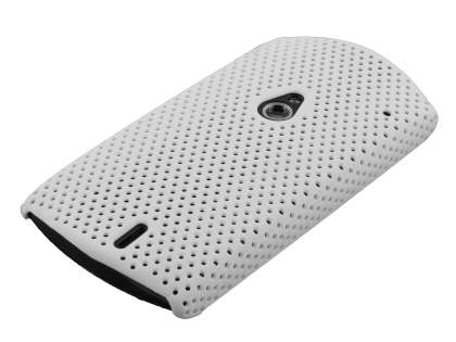 Slim Mesh Case for Sony Ericsson Xperia neo - White