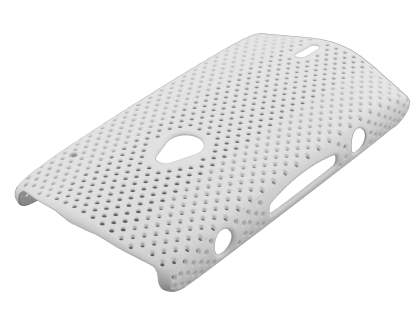 Slim Mesh Case for Sony Ericsson Xperia neo - White