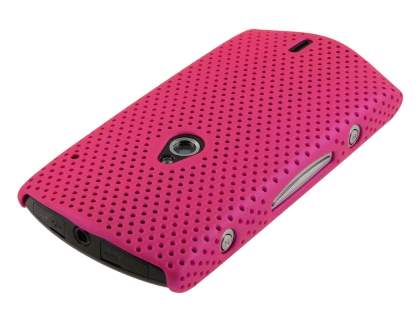 Slim Mesh Case for Sony Ericsson Xperia neo - Hot Pink