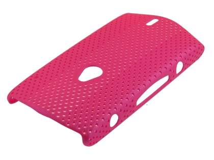 Slim Mesh Case for Sony Ericsson Xperia neo - Hot Pink