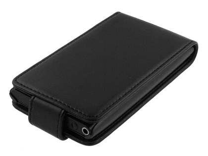 Synthetic Leather Flip Case for Nokia N9 - Black