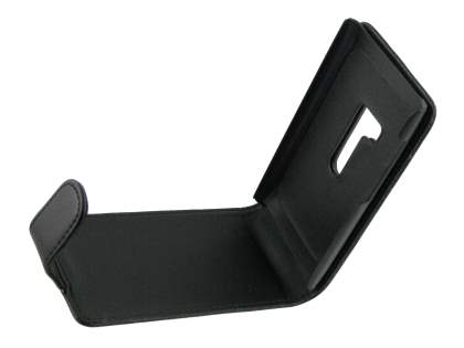 Synthetic Leather Flip Case for Nokia N9 - Black