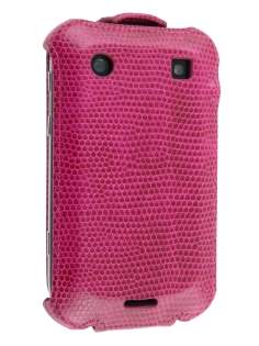 Synthetic Leather Flip Case for BlackBerry Bold 9900 - Hot Pink
