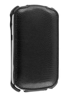 BlackBerry Bold 9900 Slim Synthetic Leather Flip Case - Classic Black