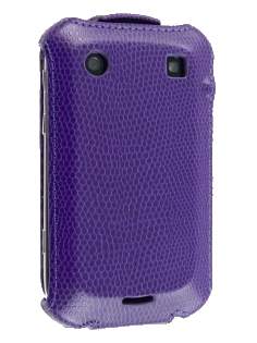 Synthetic Leather Flip Case for BlackBerry Bold 9900 - Purple
