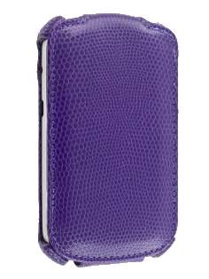 Synthetic Leather Flip Case for BlackBerry Bold 9900 - Purple