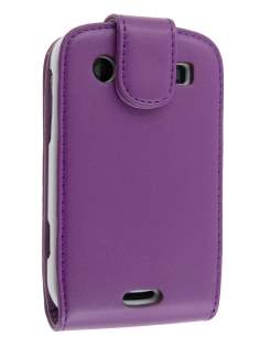Synthetic Leather Flip Case for BlackBerry Bold 9900 - Purple
