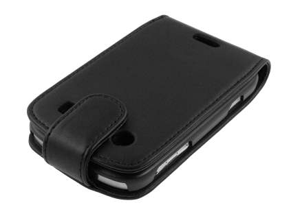Synthetic Leather Flip Case for BlackBerry Bold 9900 - Black