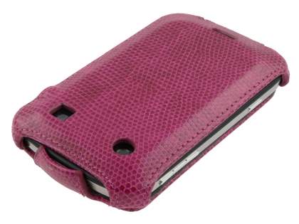 Synthetic Leather Flip Case for BlackBerry Bold 9900 - Hot Pink