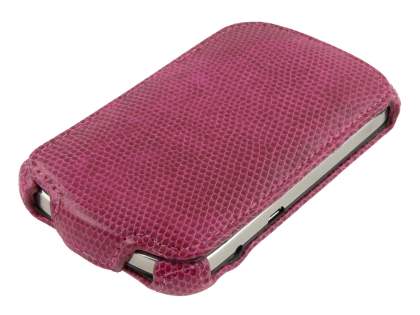 Synthetic Leather Flip Case for BlackBerry Bold 9900 - Hot Pink