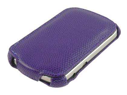 Synthetic Leather Flip Case for BlackBerry Bold 9900 - Purple