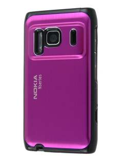 Brushed Aluminium Case for Nokia N8 - Hot Pink