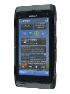 Brushed Aluminium Case for Nokia N8 - Lime Green