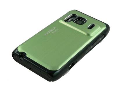 Brushed Aluminium Case for Nokia N8 - Lime Green