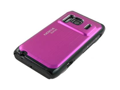 Brushed Aluminium Case for Nokia N8 - Hot Pink