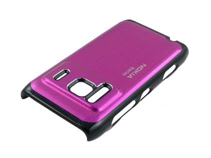 Brushed Aluminium Case for Nokia N8 - Hot Pink