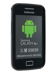 Samsung Galaxy Ace S5830 Dual-Design Case - Black/Grey