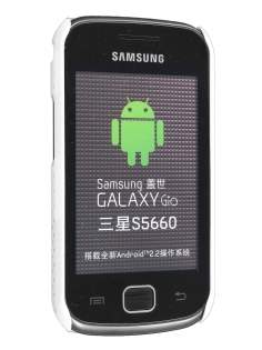 Slim Mesh Case for Samsung Galaxy Gio S5660 - Pearl White