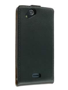 Synthetic Leather Flip Case for Sony Ericsson XPERIA Arc/Arc S - Classic Black