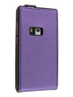 Synthetic Leather Flip Case for Nokia N9 - Purple