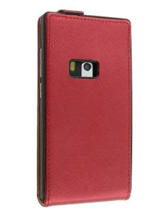 Synthetic Leather Flip Case for Nokia N9 - Red