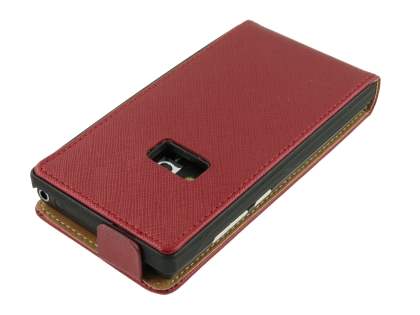 Synthetic Leather Flip Case for Nokia N9 - Red
