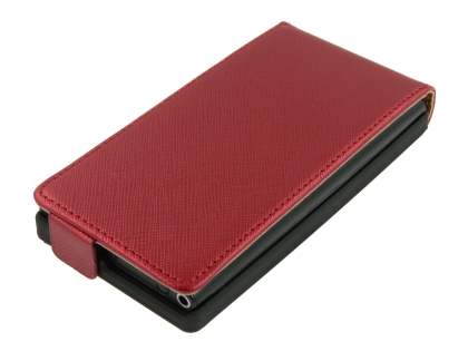 Synthetic Leather Flip Case for Nokia N9 - Red