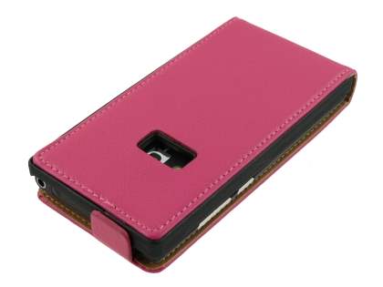 Synthetic Leather Flip Case for Nokia N9 - Pink
