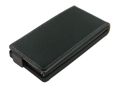 Synthetic Leather Flip Case for Nokia N9 - Black
