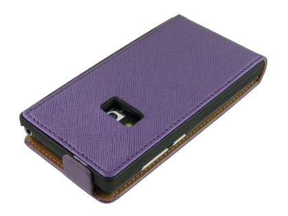 Synthetic Leather Flip Case for Nokia N9 - Purple