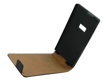Synthetic Leather Flip Case for Nokia N9 - Black