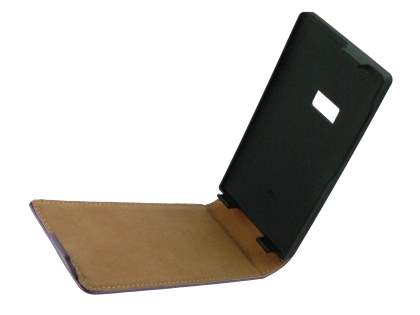 Synthetic Leather Flip Case for Nokia N9 - Purple