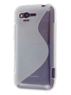 Wave Case for HTC Rhyme - Frosted Clear/Clear