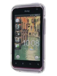 Wave Case for HTC Rhyme - Frosted Clear/Clear