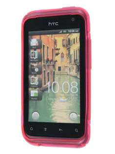 Wave Case for HTC Rhyme - Frosted Red