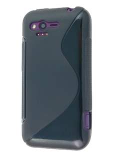 Wave Case for HTC Rhyme - Frosted Black/Black