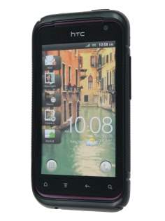 Wave Case for HTC Rhyme - Frosted Black/Black