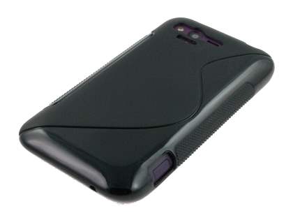 Wave Case for HTC Rhyme - Frosted Black/Black