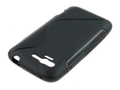 Wave Case for HTC Rhyme - Frosted Black/Black