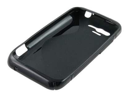 Wave Case for HTC Rhyme - Frosted Black/Black