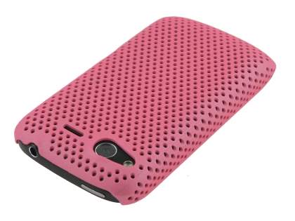 HTC Desire S Slim Mesh Case - Baby Pink