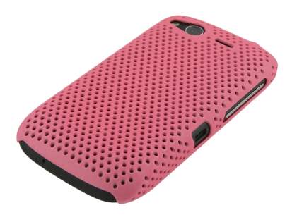 HTC Desire S Slim Mesh Case - Baby Pink