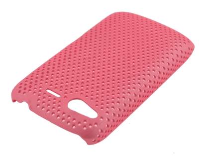 HTC Desire S Slim Mesh Case - Baby Pink