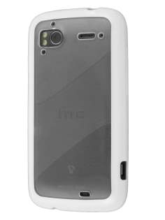 HTC Sensation Dual-Design Case - White/Frosted Clear HTC Sensation Dual-Design Case - White/Frosted Clear